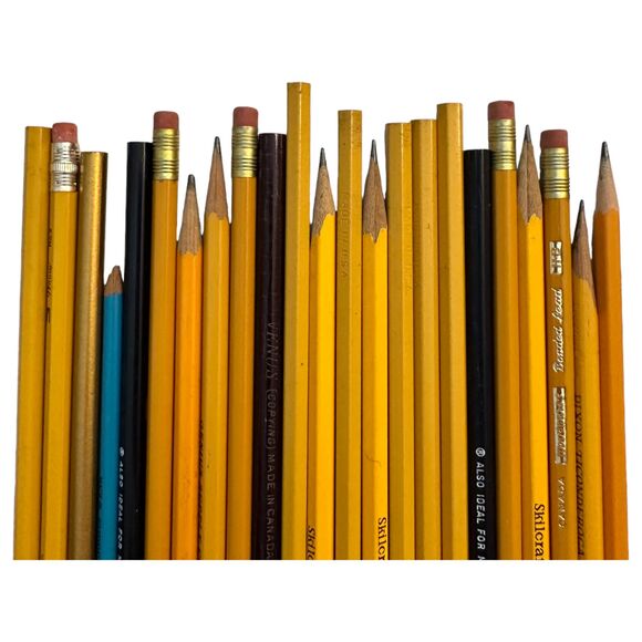 Vintage Lot of Pencils Lot of 23 total 15 unused 8 used - Picture 3 of 3